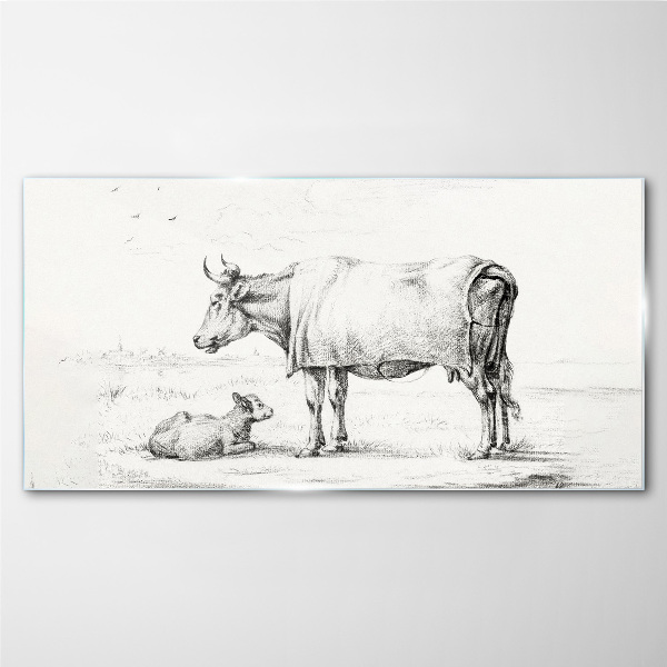 Peace in the Pasture Glass art print