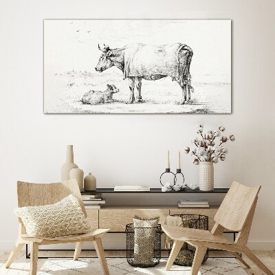 Peace in the Pasture Glass art print