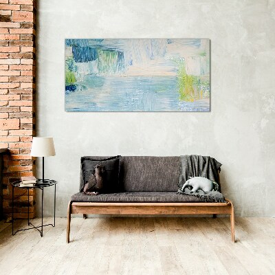Tranquil Water Shades Glass art print