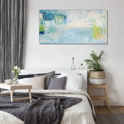 Tranquil Water Shades Glass art print