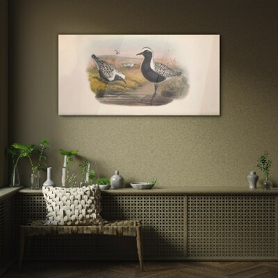 Birds in their natural habitat Glass art print