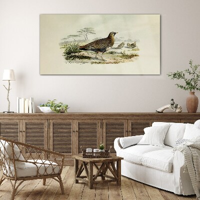 Birds Wild Animals Glass art print