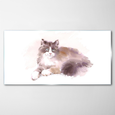 Cat's dream Glass art print