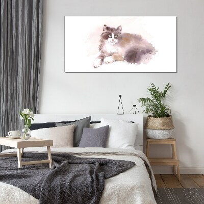 Cat's dream Glass art print