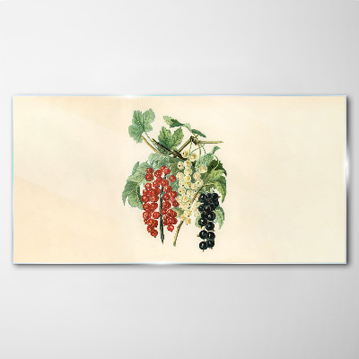 Fruit bouquet with currants Wall art on glass