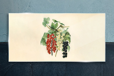 Fruit bouquet with currants Wall art on glass