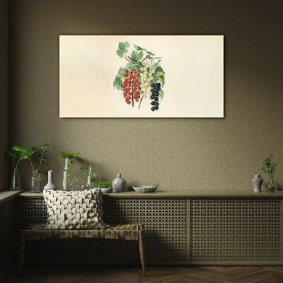Fruit bouquet with currants Wall art on glass