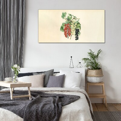 Fruit bouquet with currants Wall art on glass