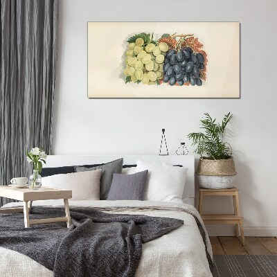 Grapes in harmony of colors Wall art on glass