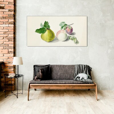 Fruity peace Wall art on glass