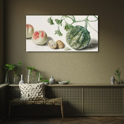 Fruits and nuts in harmony Wall art on glass