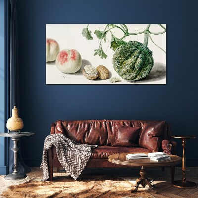 Fruits and nuts in harmony Wall art on glass
