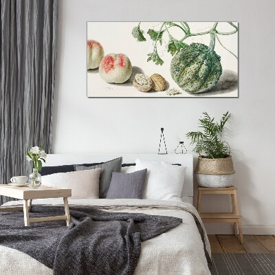 Fruits and nuts in harmony Wall art on glass