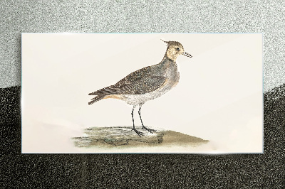 An elegant bird against the backdrop of nature Wall art on glass