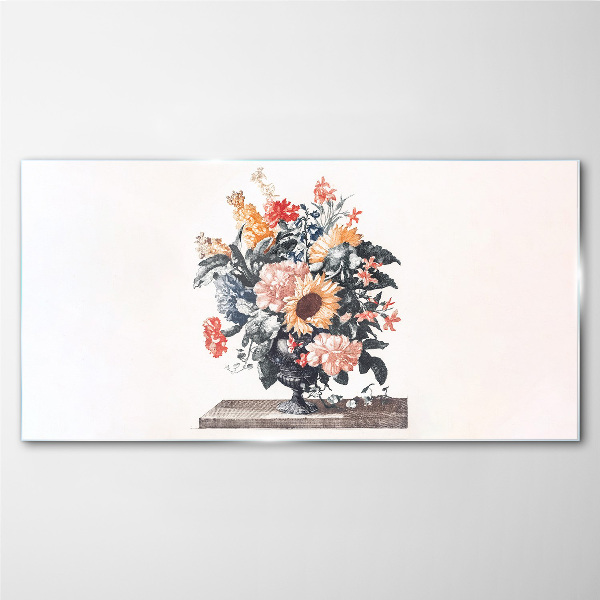 Figure flowers plant Glass Print