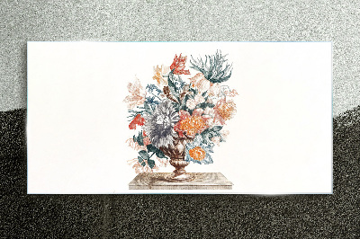 Figure flowers plant Glass Print