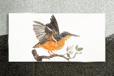 Rabbit in flight Glass art print