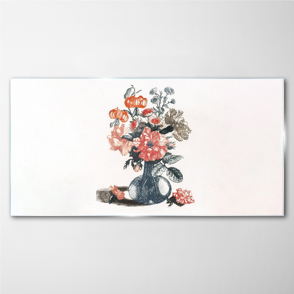 Figure flowers plant Glass Print