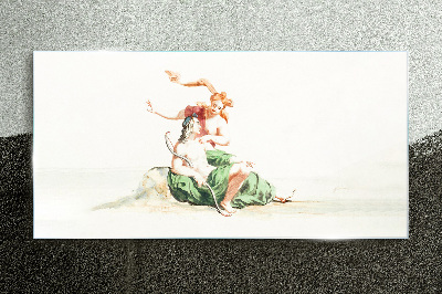 Love in the shadow Wall art on glass