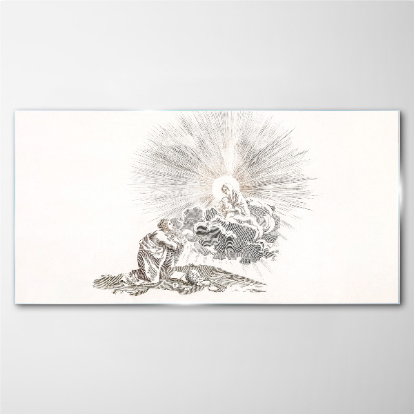 Prayer in the Face of Divinity Glass art print