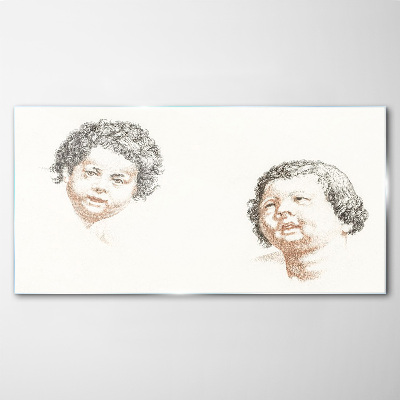 Portrait of a Child's Joy Glass art print