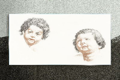 Portrait of a Child's Joy Glass art print