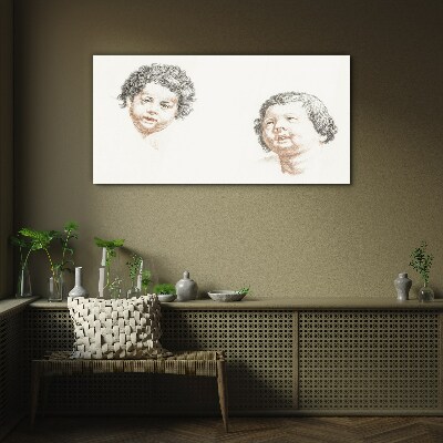 Portrait of a Child's Joy Glass art print