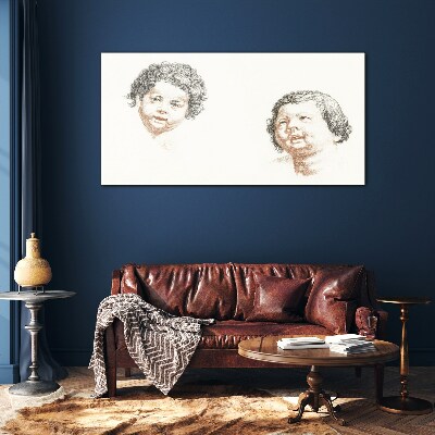 Portrait of a Child's Joy Glass art print