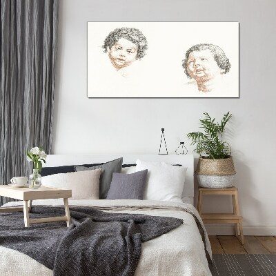 Portrait of a Child's Joy Glass art print