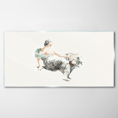 Flower Muse Wall art on glass