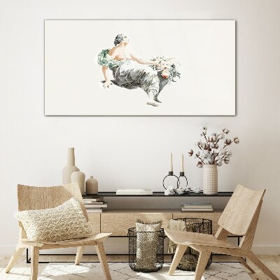 Flower Muse Wall art on glass
