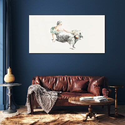 Flower Muse Wall art on glass