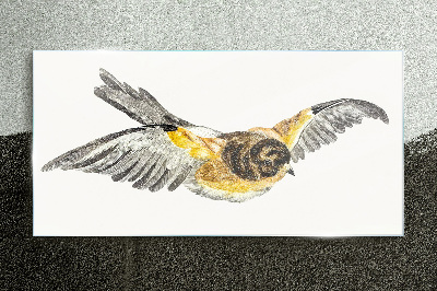 The majestic flight of a bird Glass art print