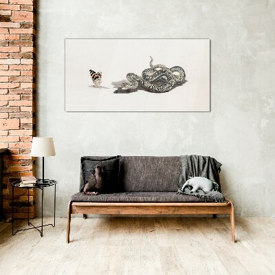 Meeting in nature Glass art print