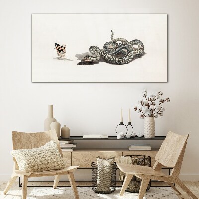 Meeting in nature Glass art print