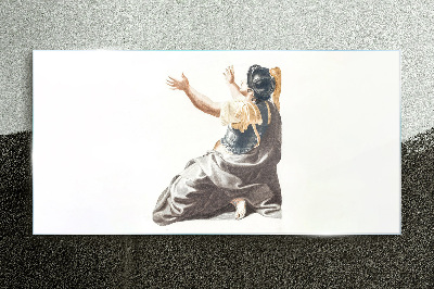 Report to heaven Wall art on glass