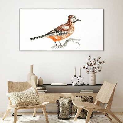 Swallow on a branch Wall art on glass