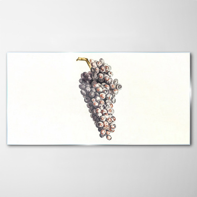Grapes in soft light Glass art print