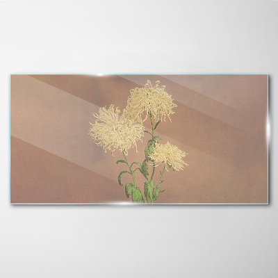 A floral dream in pastel tones Wall art on glass