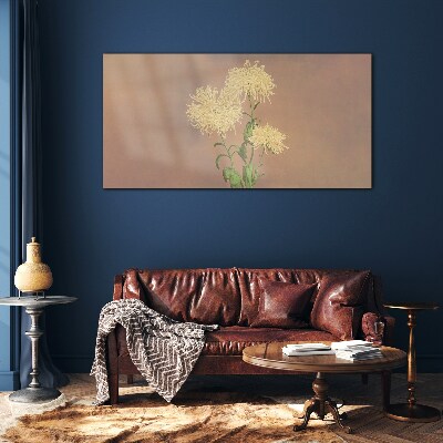 A floral dream in pastel tones Wall art on glass
