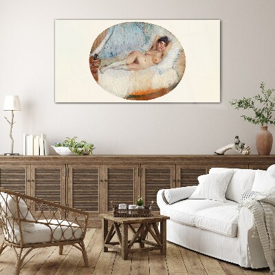Relaxing night music Wall art on glass