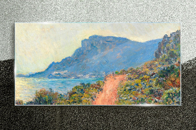 A quiet coast in the morning light Glass art print