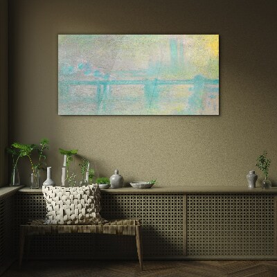 Winter Morning on the River Wall art on glass