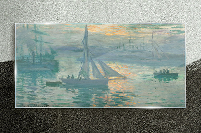 Port of Le Havre Glass art print