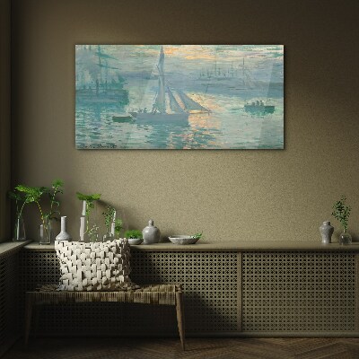 Port of Le Havre Glass art print