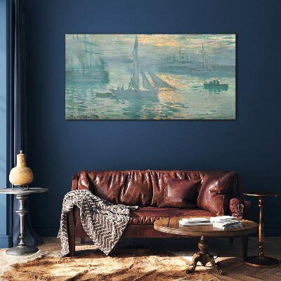 Port of Le Havre Glass art print