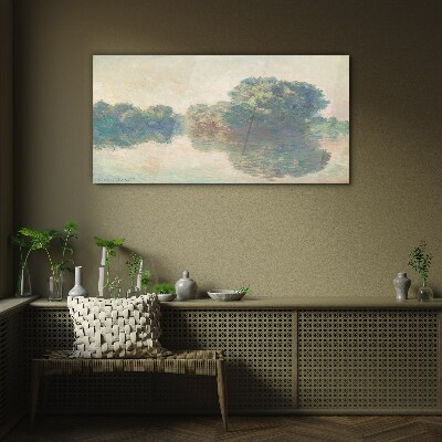 A calm surface of water Glass art print