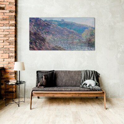 Purple Hills at Dawn Glass art print