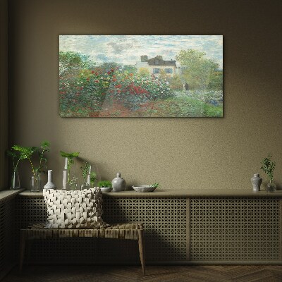 Garden in Montgeron Wall art on glass