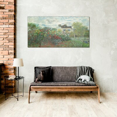 Garden in Montgeron Wall art on glass